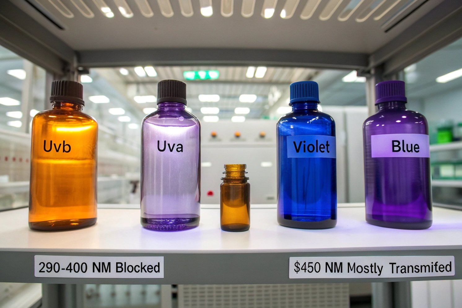 Glass colors and UV bands