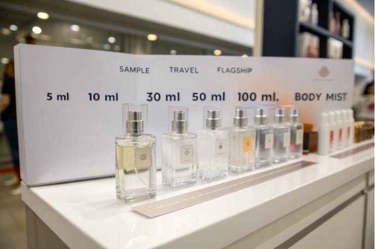Clear perfume tester bottles in multiple ml sizes for sample travel flagship body mist
