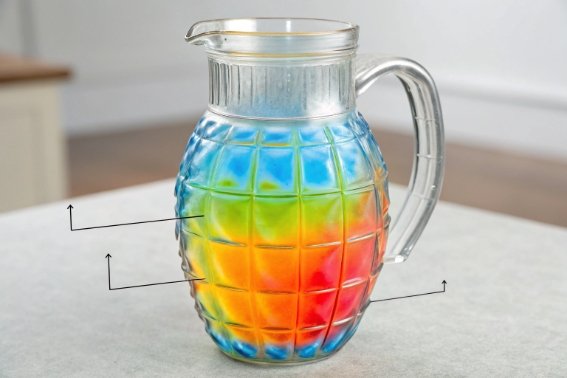 Gradient Glass Pitcher Design FuSenglass