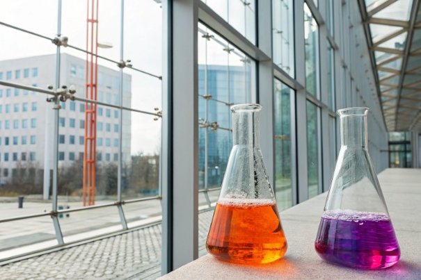 Lab Glassware with Chemicals FuSenglass