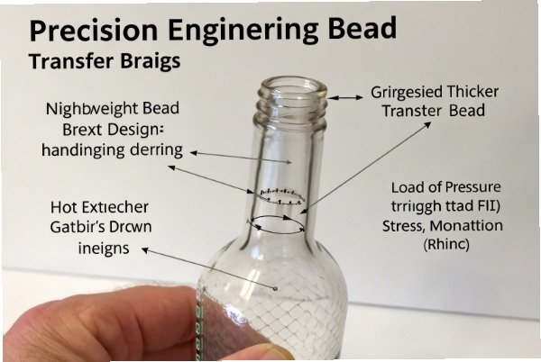 Stress Test with Light Glass bottle under stress test with lighting to show strain patterns