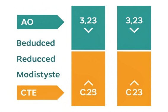 AO and CTE comparison infographic for glass material performance and thermal expansion rating