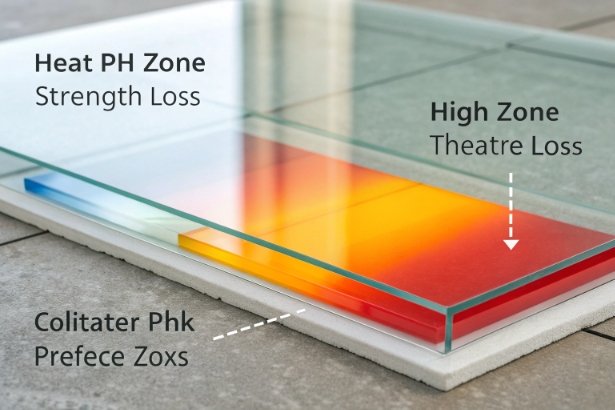 Glass durability zones Heat and pH zone diagram showing glass strength loss and chemical resistance performance
