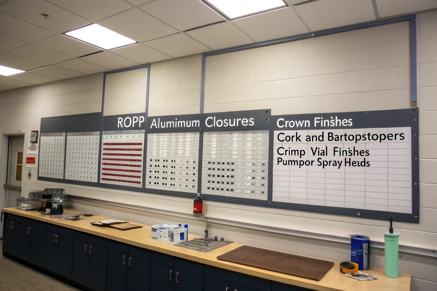 Colored glass beer bottles demonstrating different UV light protection levels