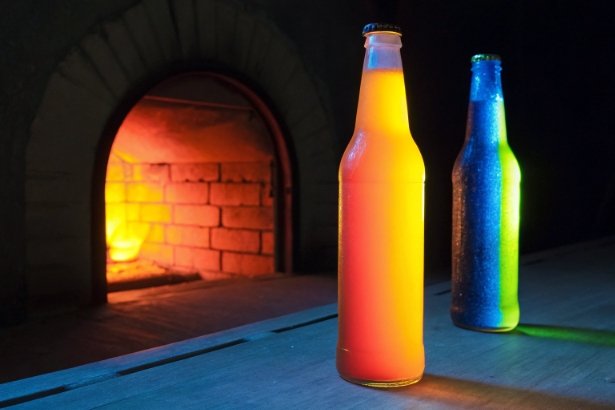 Colorful Glass Bottles by Oven FuSenglass