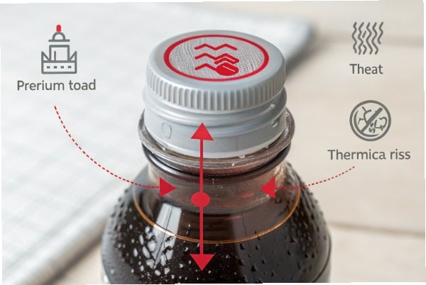 Cap seal diagram showing thermal rise and pressure movement on bottle closure