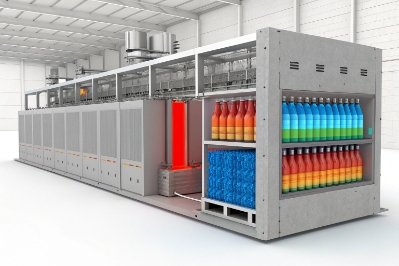 Automated bottle coloring and coating machine with multi color glass containers
