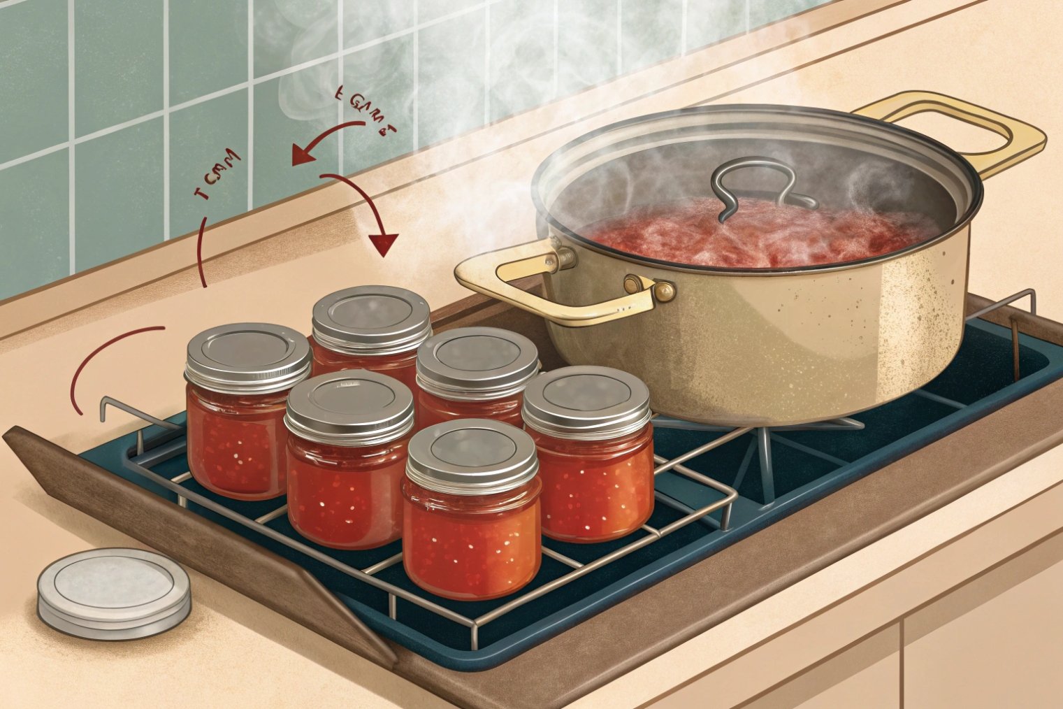 Glass food jars next to FDA and EU food contact compliance declaration paperwork