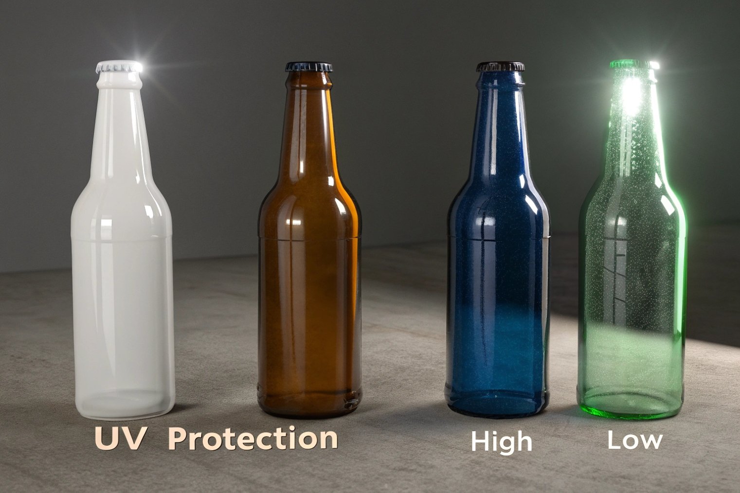 Glass bottle capacity and nominal fill line measured on technical drawing table