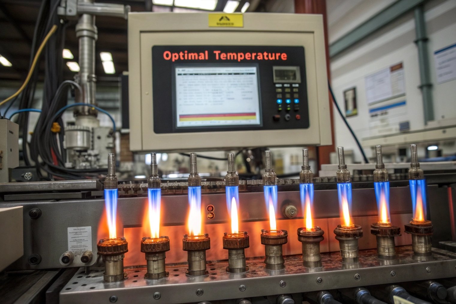 FuSenglass industrial glass production burners with optimal temperature control on automated line