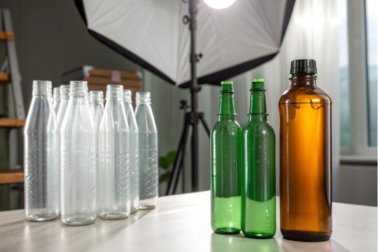 FuSenglass Clear/Green/Brown Glass Bottles Wholesale