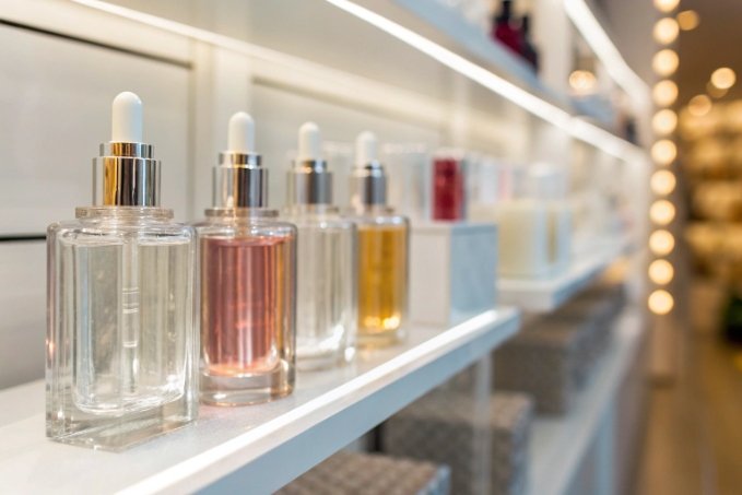 glass perfume bottles