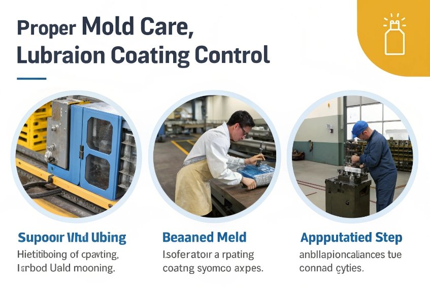 Proper mold care and lubrication control during the manufacturing process