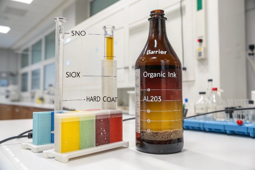 Coating and barrier testing for bottles