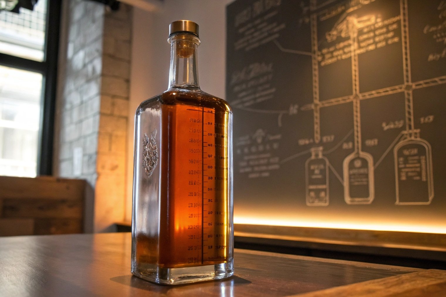 Quality control of frosted glass bottle surface and labels