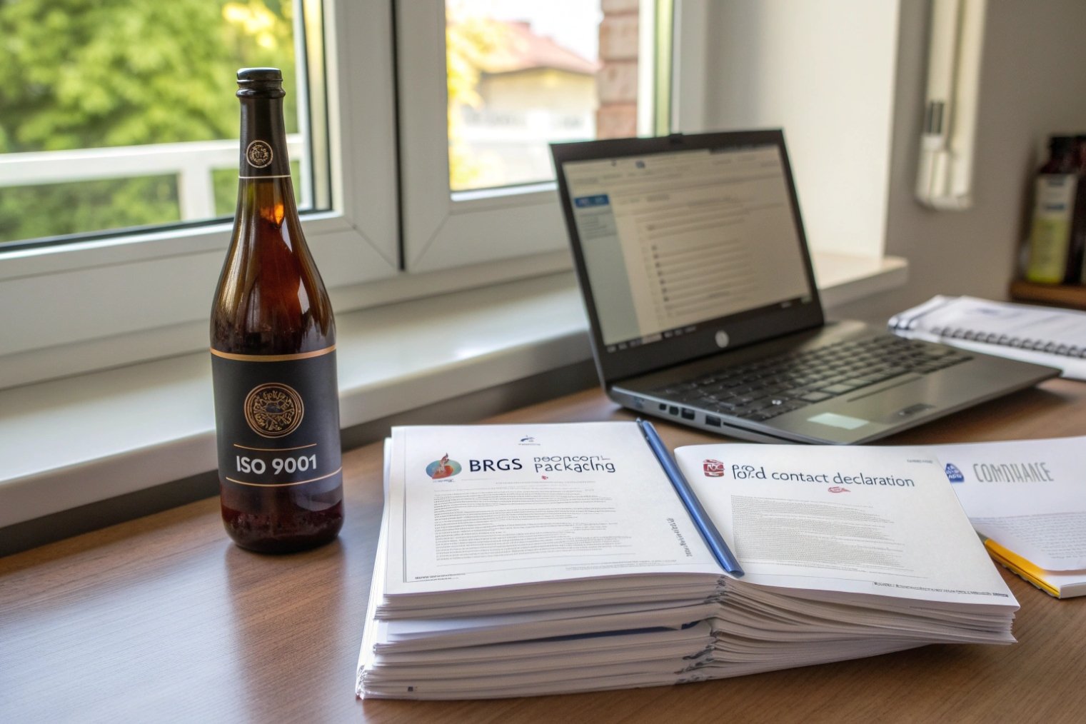 ISO 9001 and food-contact compliance for spirits bottles