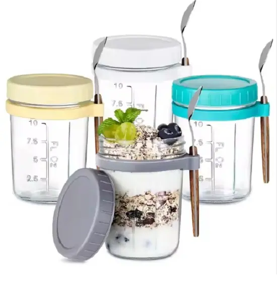 Overnight Oats Container with Spoon